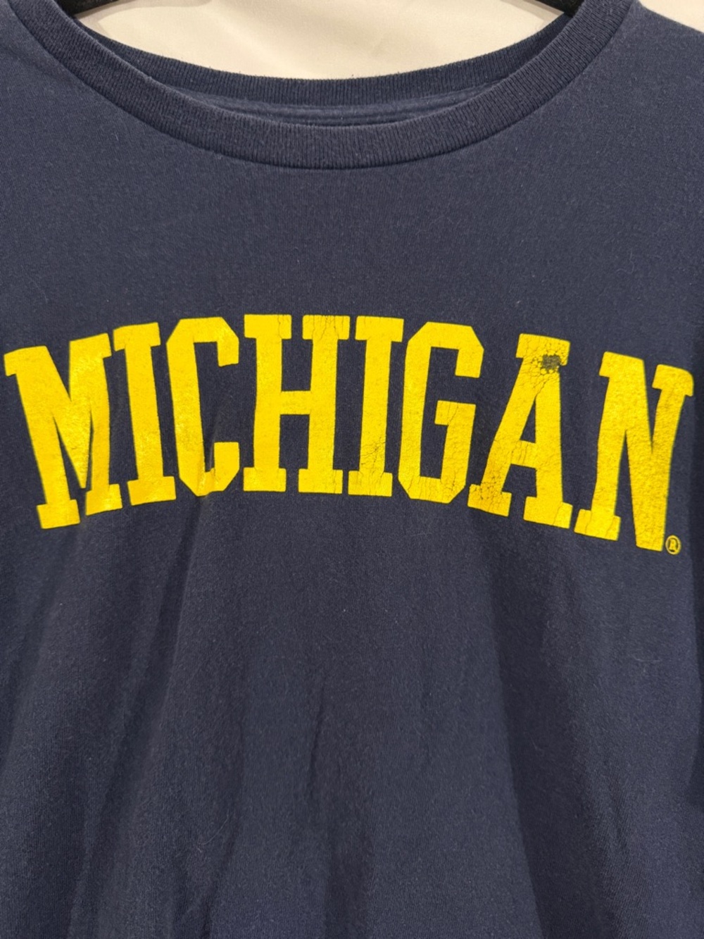 University of Michigan Wolverines Navy Graphic T-Shirt Adult XL Blue College Tee - Picture 2 of 3